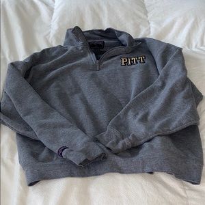 University of Pittsburgh Half Zip Crewneck